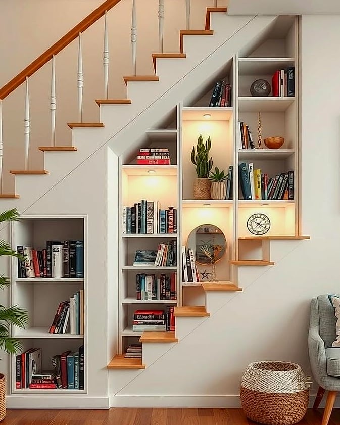 Built-In Bookshelves