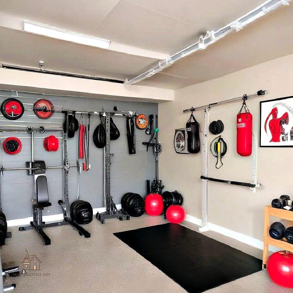 50 Beautiful Garage Gym Ideas to Transform Your Space 39 Built-In Cubbies for Shoes