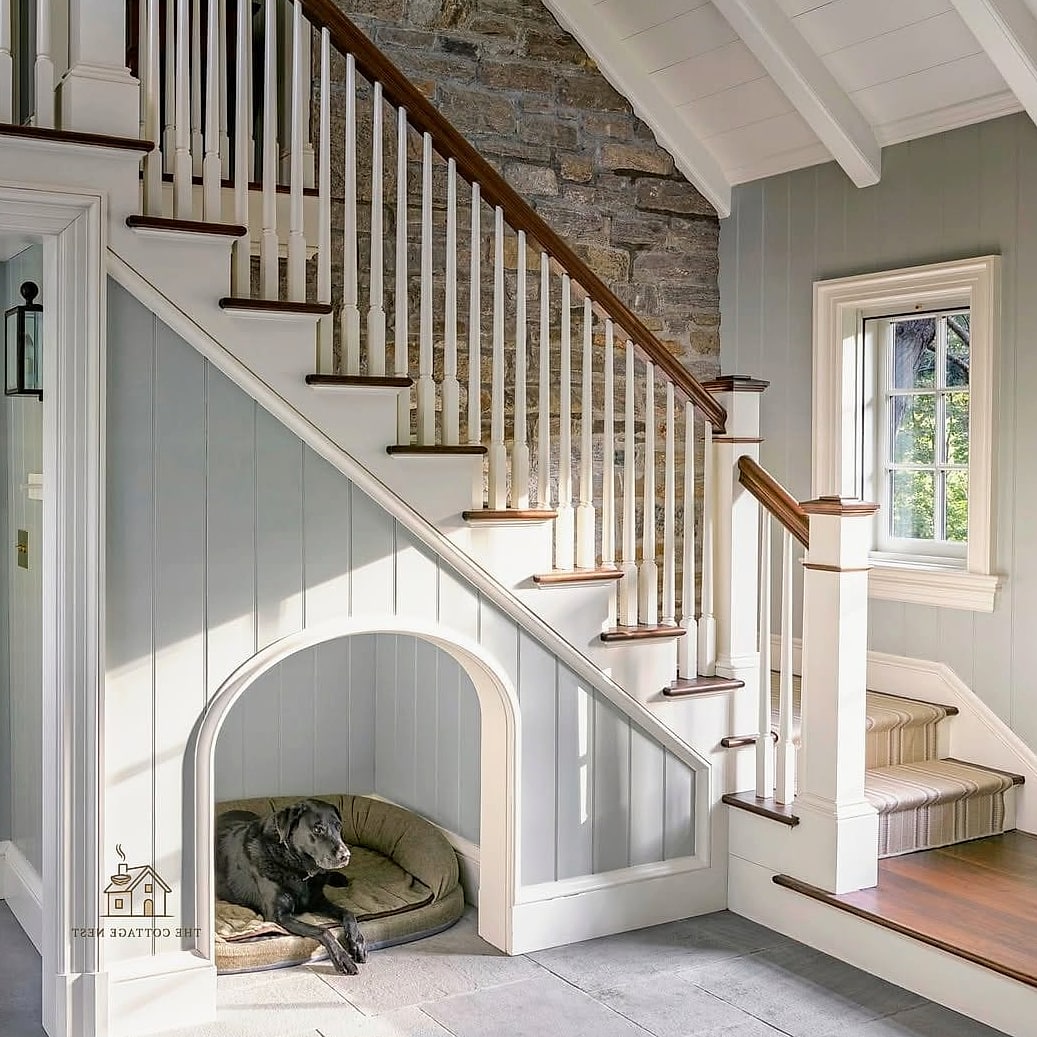 25 Chic Under Stairs Nook Ideas for a Beautiful Home 16 Built-In Dog Crate