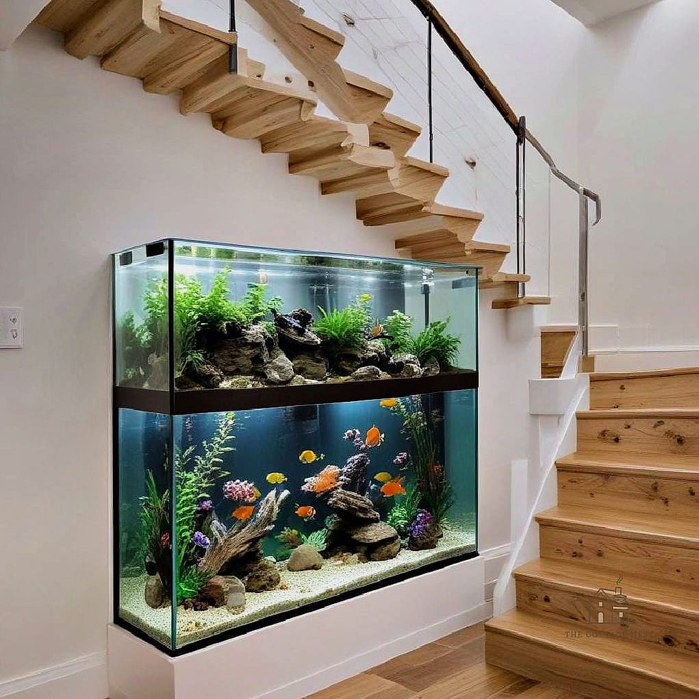 Built-In Fish Bowl Shelf Accent