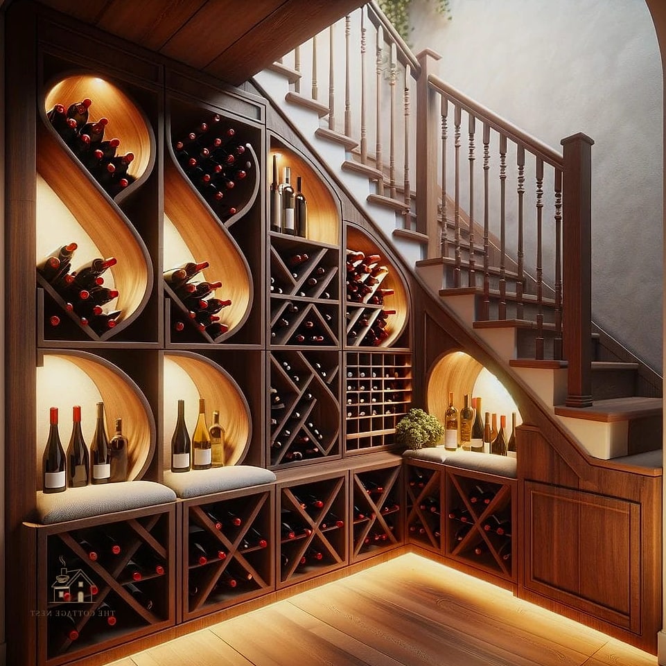 Built-In Wine and Snack Pantry