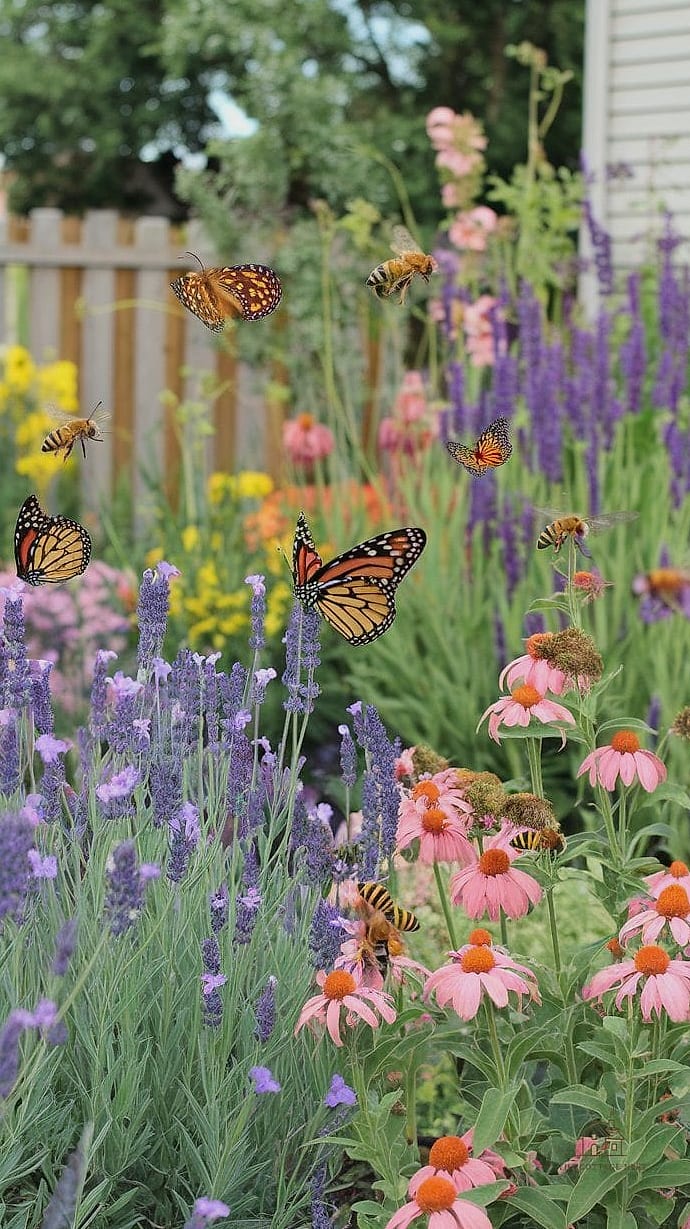 45 Gorgeous Front Yard Garden Ideas That Are Totally Doable 15 A Butterfly and Bee Garden