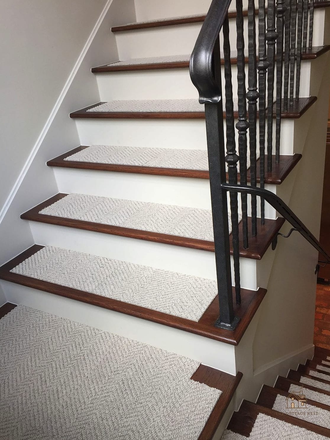 20 Cozy Basement Stairs Ideas Worth Pinning 19 Carpet Tiles for a Soft, Budget-Friendly Update