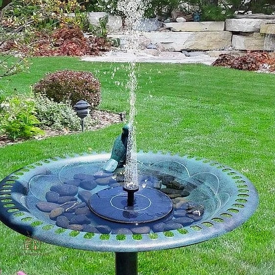 Cascading Slate Solar Fountain