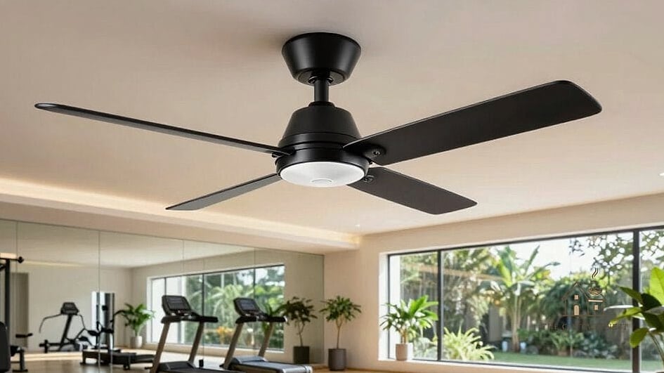 35 Stunning Home Gym Ideas Small Garage You'll Absolutely Love 29 Ceiling Fan for Air Circulation