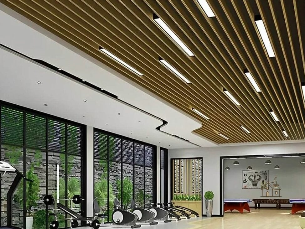 50 Beautiful Garage Gym Ideas to Transform Your Space 26 Ceiling-Mounted Speaker System