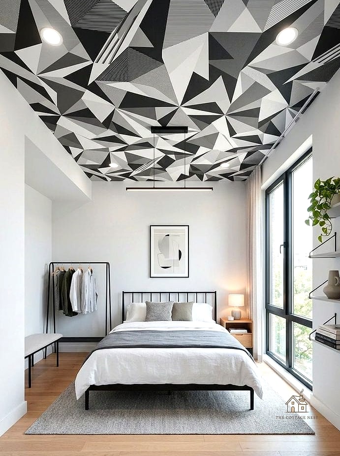 25 Stunning Bedroom Wallpaper Ideas You'll Absolutely Love 16 Ceiling Wallpaper (