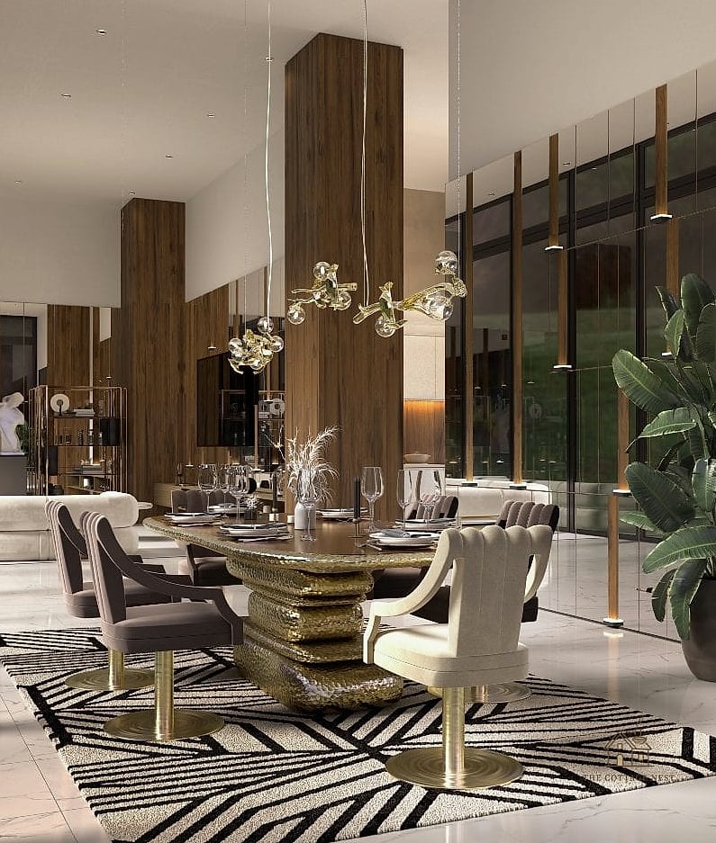 25 Creative Dining Room Chandelier Ideas That Will Inspire You 21 Chain-Link Chandelier