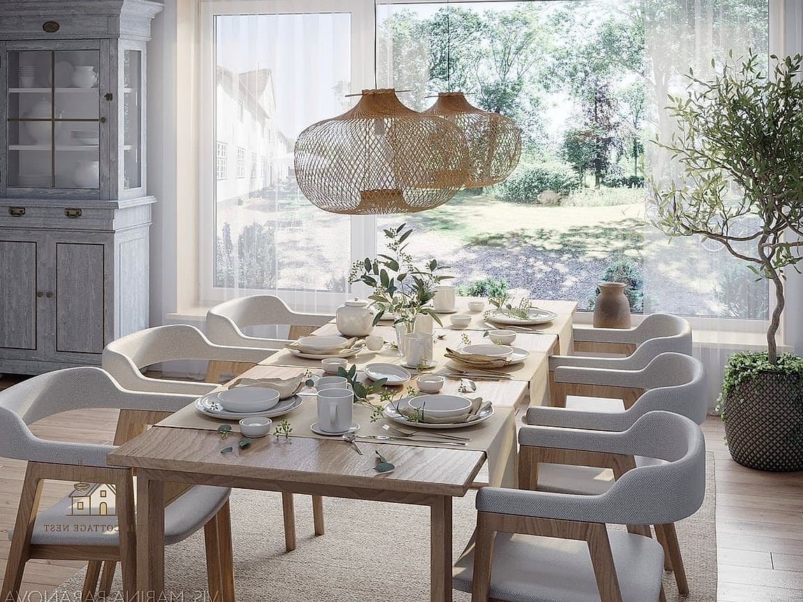 50 Cozy Dining Room Lighting Over Table Worth Pinning 31 Chain-Link Industrial Pendant
