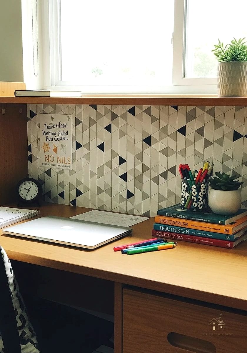 50 Beautiful College Dorm Desk Ideas to Transform Your Space 21 Chalkboard Label Storage Bins