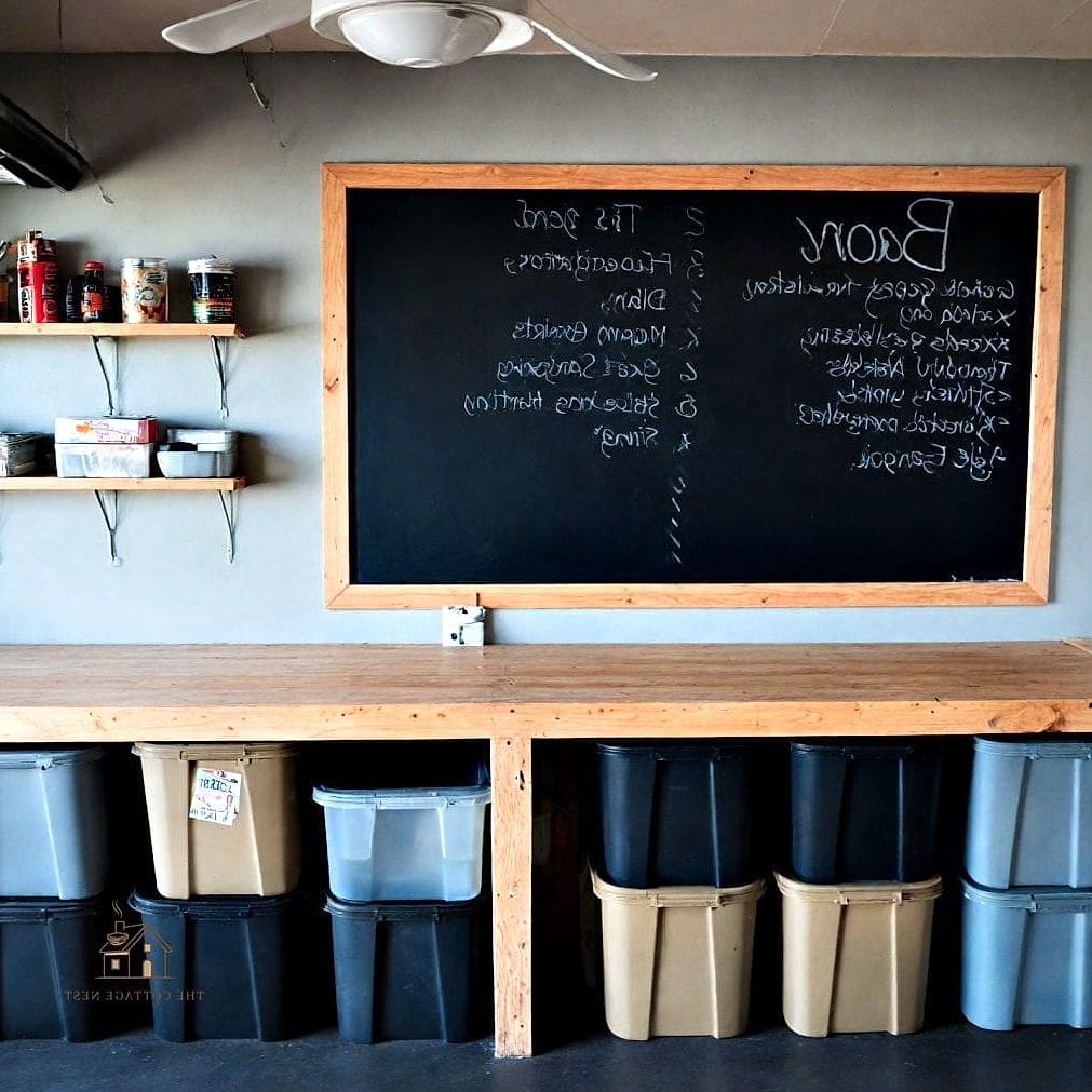 30 Amazing Budget Friendly Garage Organization And Storage Ideas on a Budget 31 Chalkboard Labels for Bins