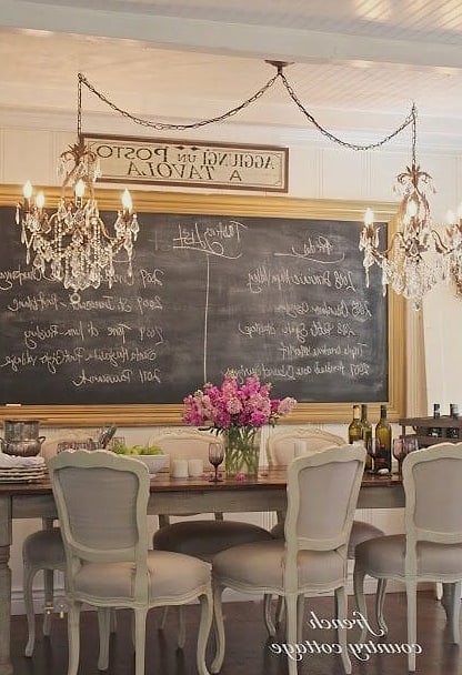 15 Stunning Dining Room Wall Decor Ideas You'll Absolutely Love 15 Chalkboard or Menu Board Wall