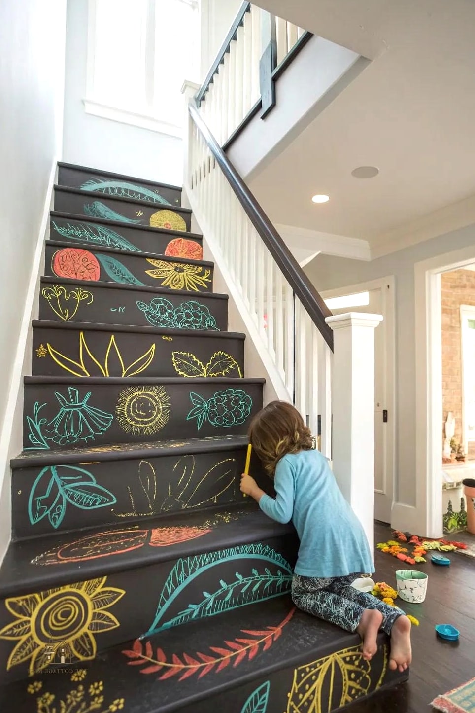 Chalkboard Paint Risers