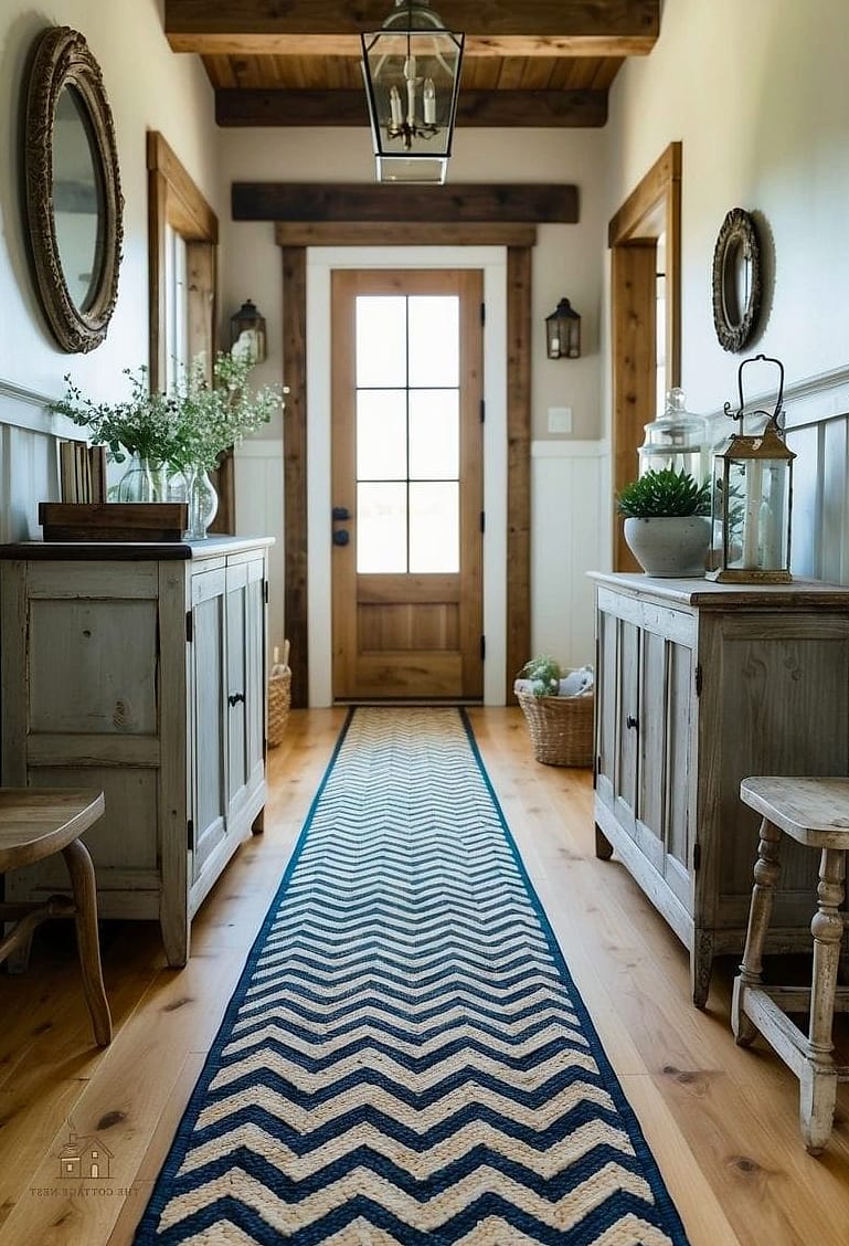 20 Cozy Entryway Runner Rug Ideas Worth Pinning 10 Chevron and Herringbone Pattern Runners