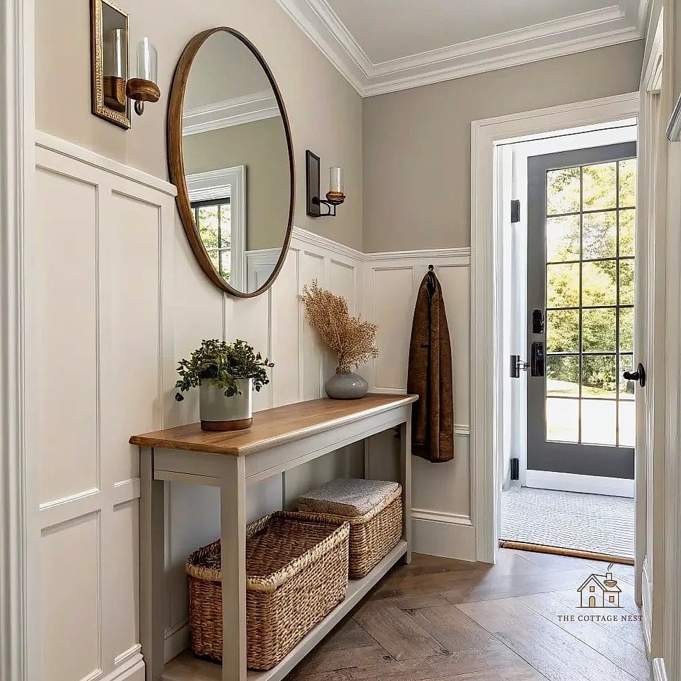 35 Brilliant Small Entryway Rug Ideas to Copy Right Now 2 Chunky Coir Doormat Layered Over a Runner