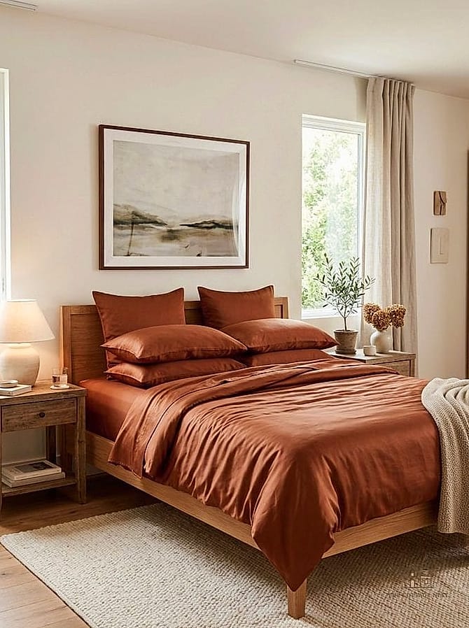 35 Stunning Fall Bedding You'll Absolutely Love 18 Cinnamon and Spice Toned Bedding