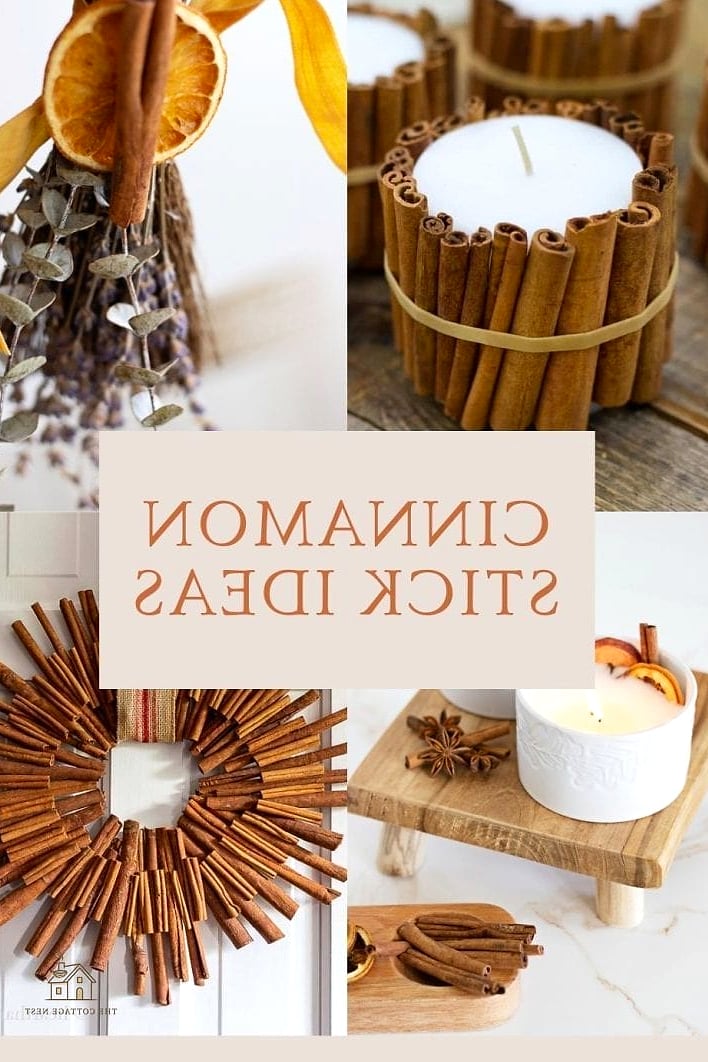 30 Dreamy Farmhouse Fall Decor Ideas to Try This Season 14 Cinnamon Stick Bundles Tied with Twine