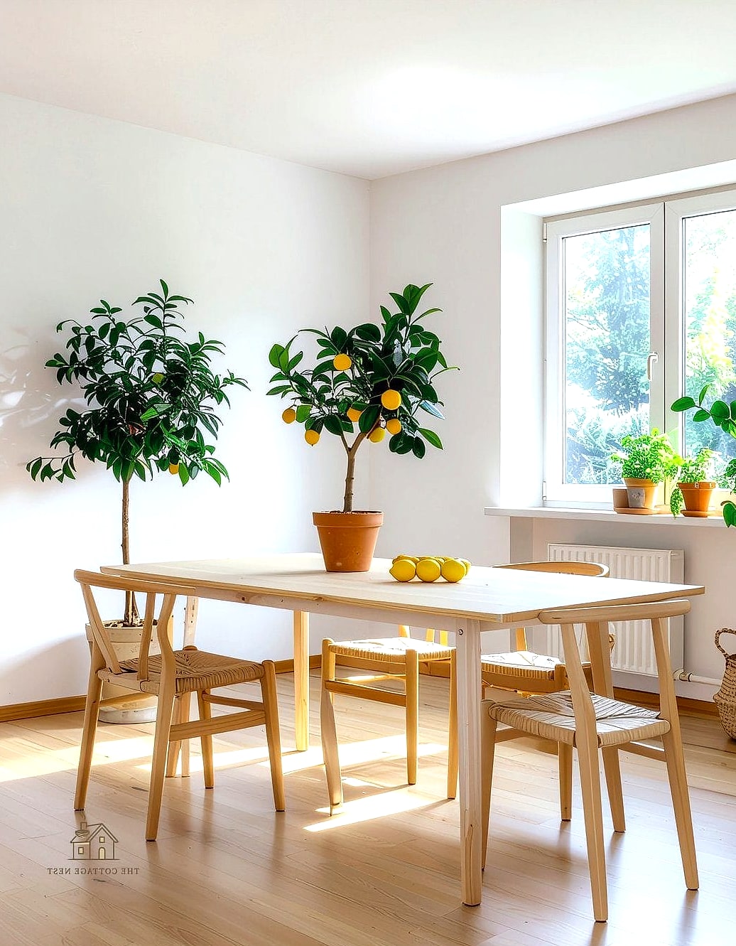 45 Brilliant Dining Room Table Centerpiece Ideas to Copy Right Now 25 Citrus and Greenery Combined