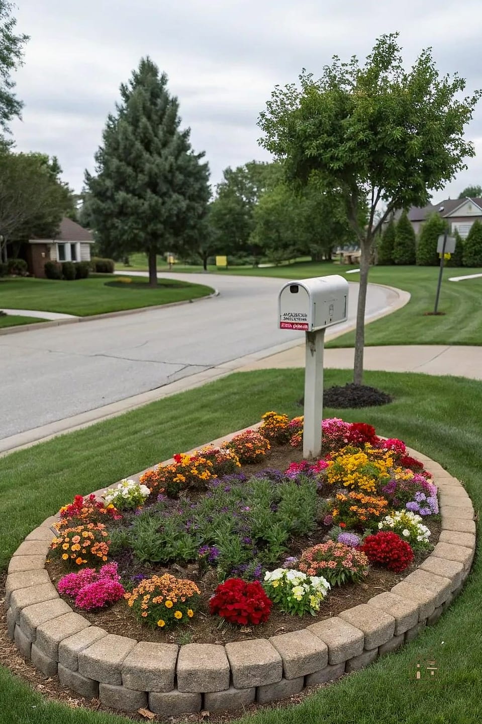 Classic Circle Bed Around the Post