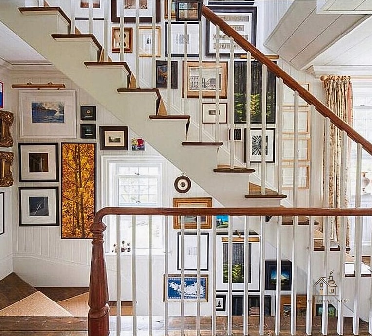 Classic Gallery Wall Staircase
