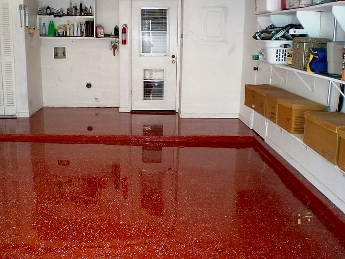25 Chic Garage Floor Ideas for a Beautiful Home 21 Classic Red Oxide Floor Paint