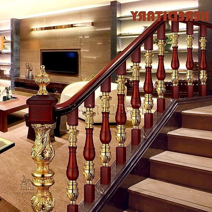 45 Stunning Stair Railing Ideas You'll Absolutely Love 2 Classic Wood Balusters