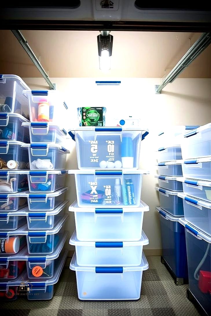 45 Stunning Garage Organization Ideas You'll Absolutely Love 5 Clear Stackable Bins