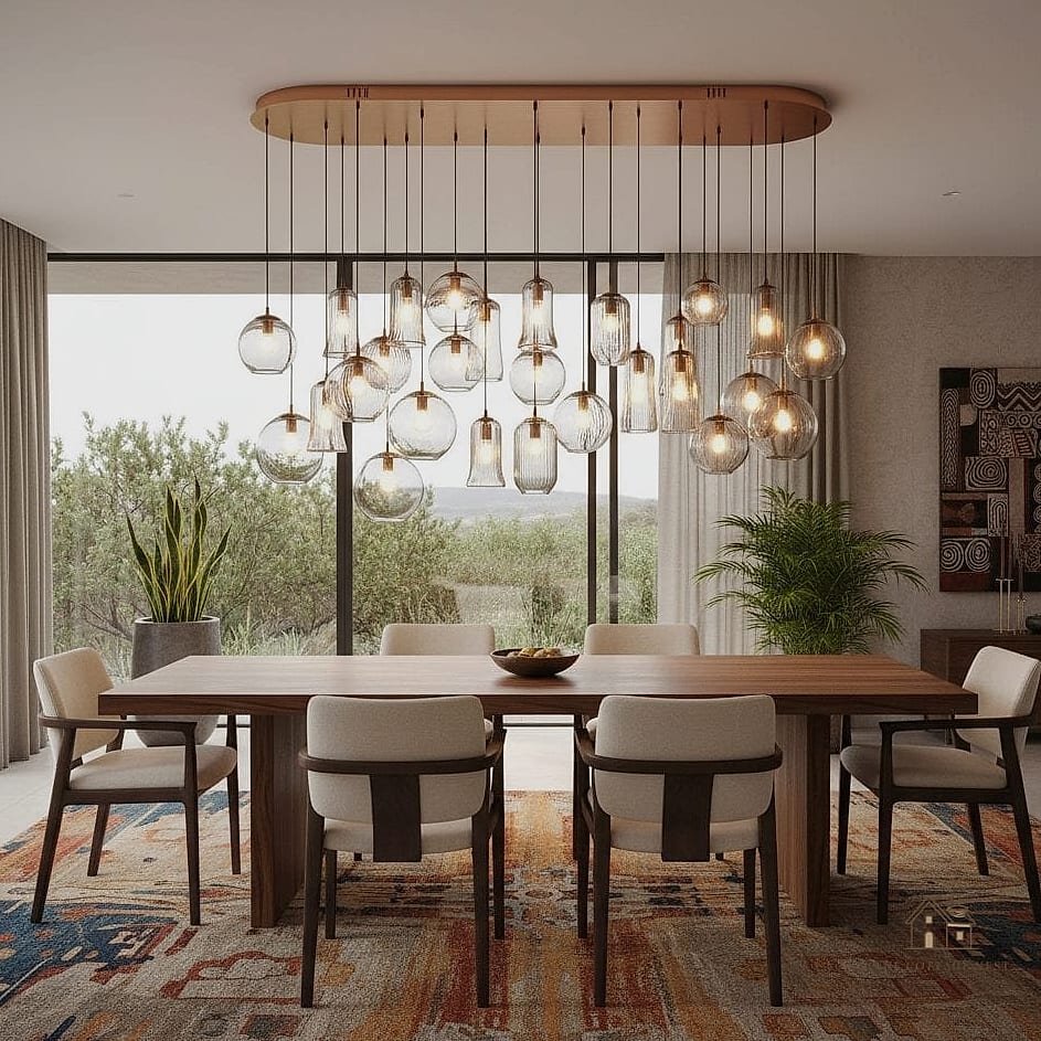 40 Beautiful Dining Room Table Decor Ideas to Transform Your Space 10 A Cluster of Bud Vases