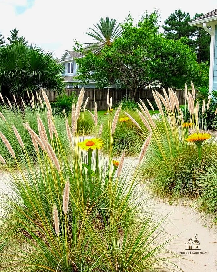 30 Dreamy Florida Landscaping Ideas to Try This Season 5 Coastal Dune Grass Landscaping