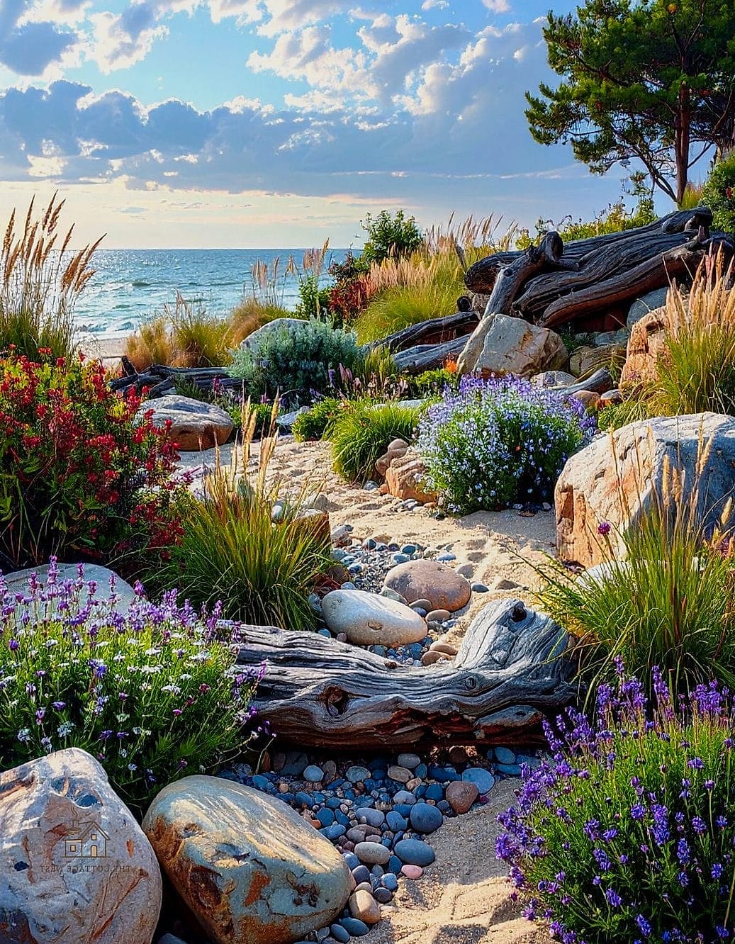 Coastal-Inspired Rock Garden
