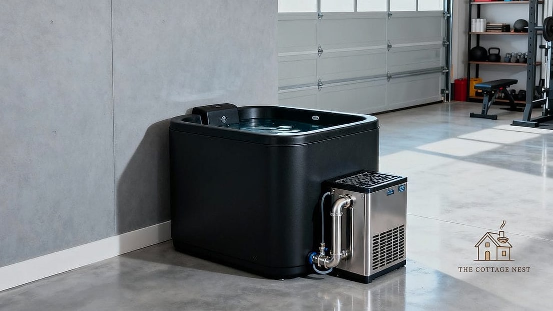 50 Clever Garage Man Cave Ideas for Every Style 32 Cold Plunge and Recovery Corner
