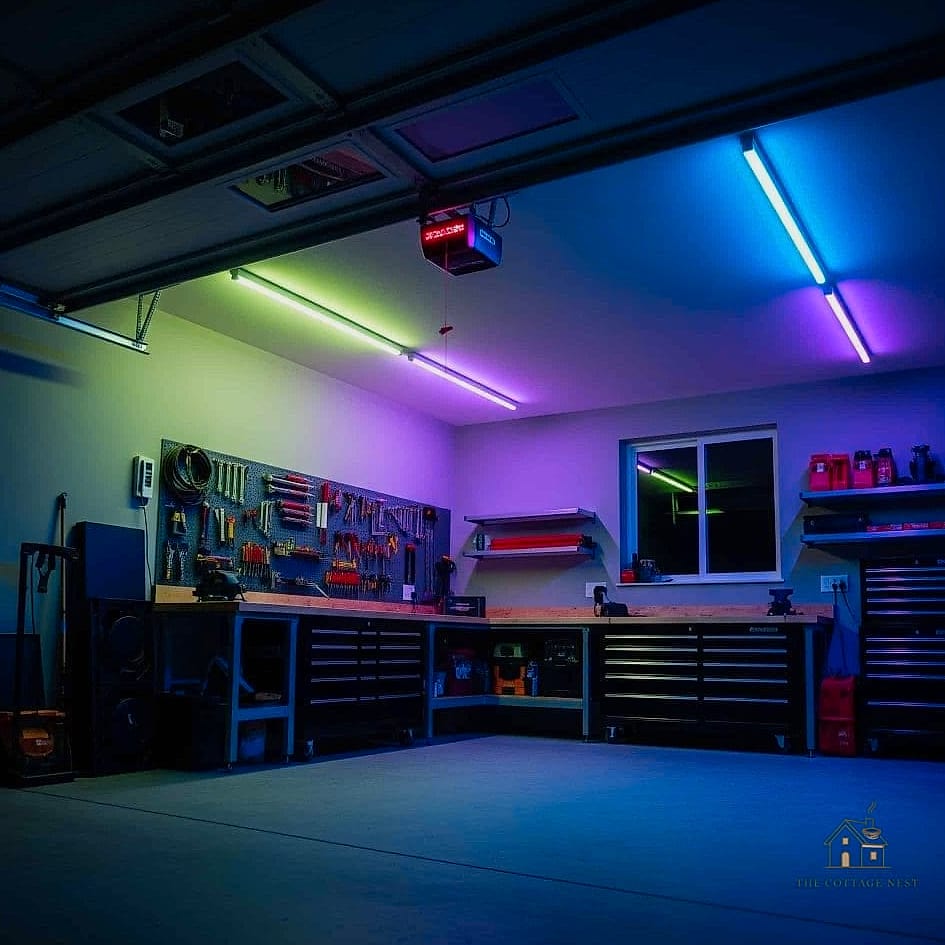 45 Stunning Garage Lighting Ideas You'll Absolutely Love 18 Color-Changing RGB LED Strips