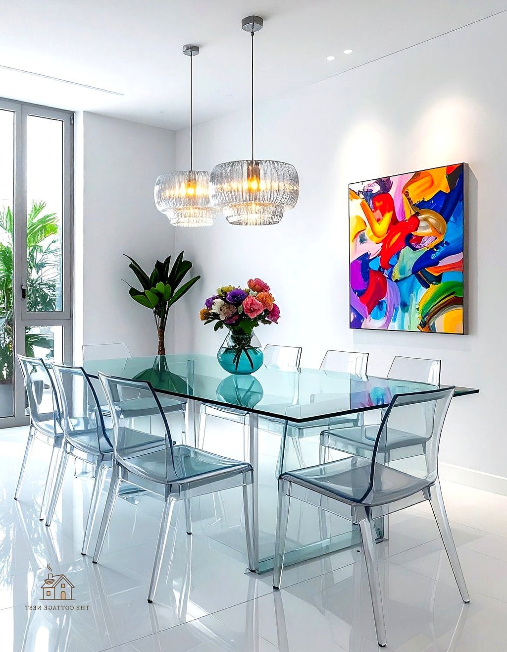 25 Creative Dining Room Chandelier Ideas That Will Inspire You 17 Colored Glass Chandelier