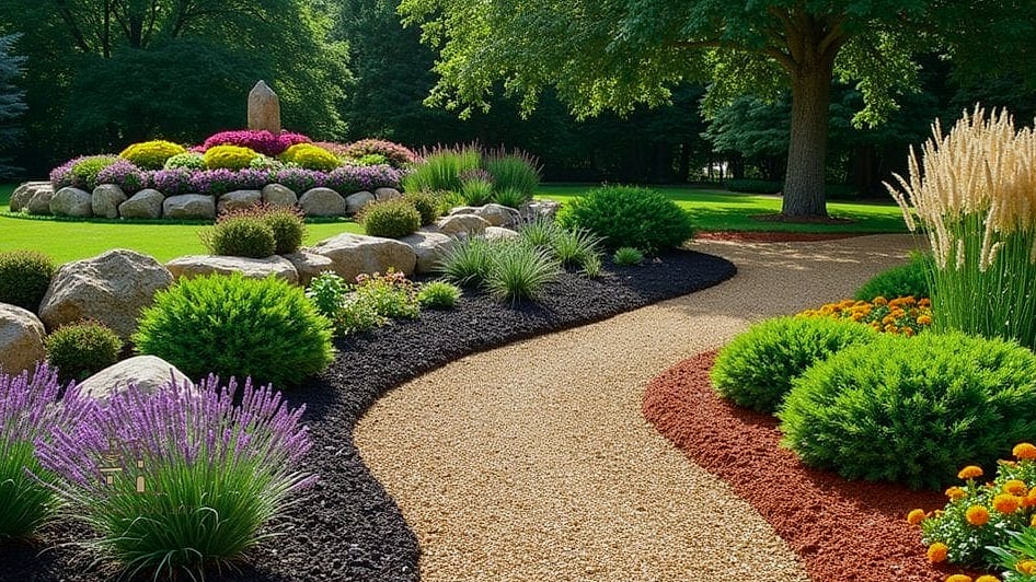 Colored Mulch to Match Your Home's Trim