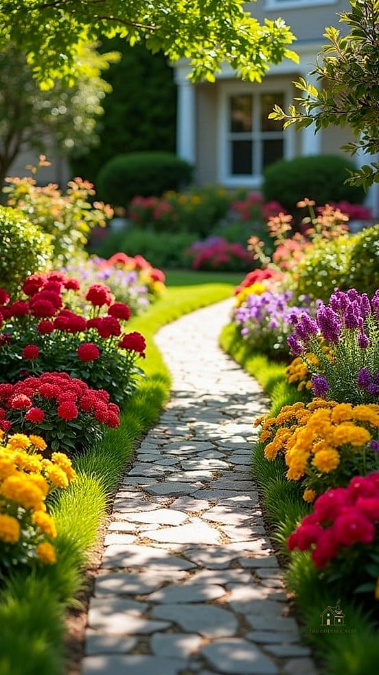 45 Gorgeous Front Yard Garden Ideas That Are Totally Doable 30 Colorful Annual Beds That Change Seasonally