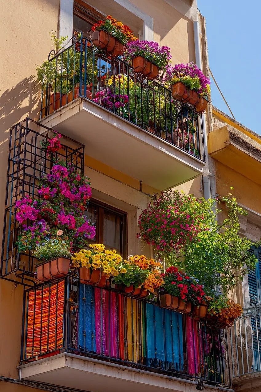 Colorful Painted Pot Collection
