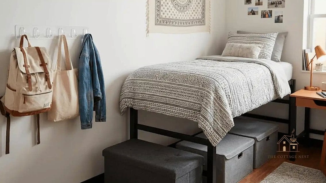 35 Brilliant Dorm Room Wall Decor to Copy Right Now 30 Command Hook Hat or Accessory Display