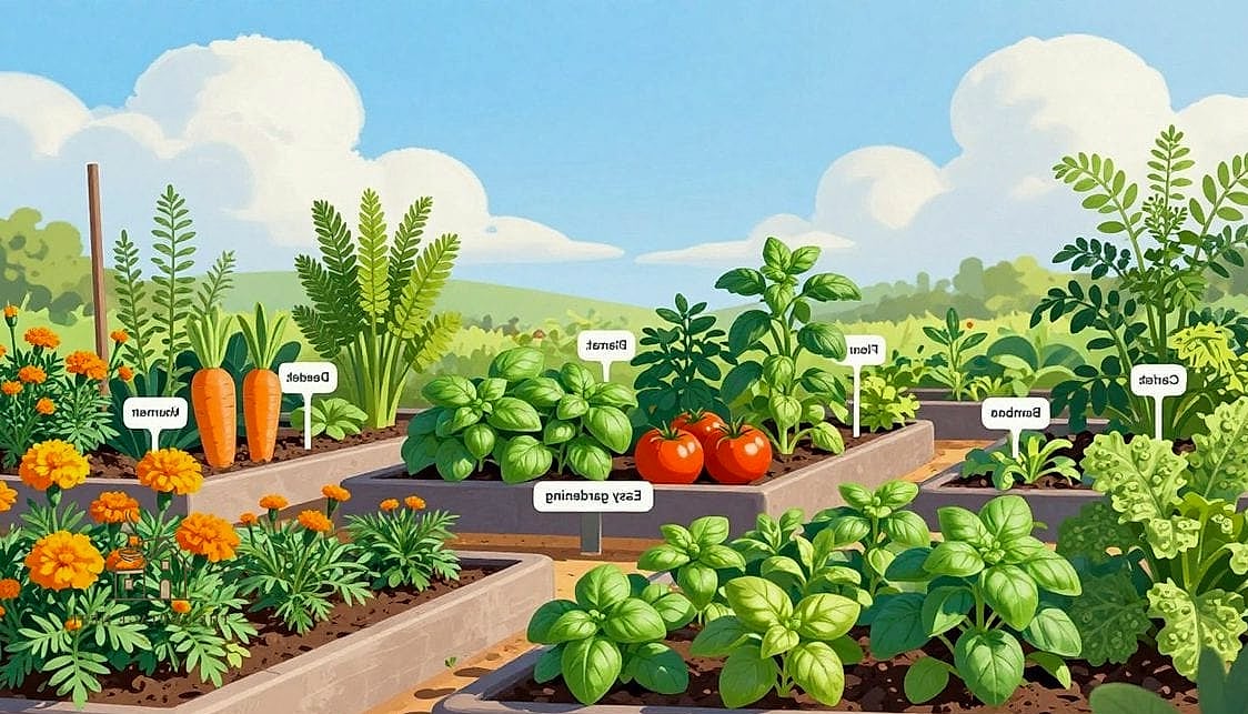 50 Clever Vegetable Garden Ideas for Every Style 24 Companion Planting Beds