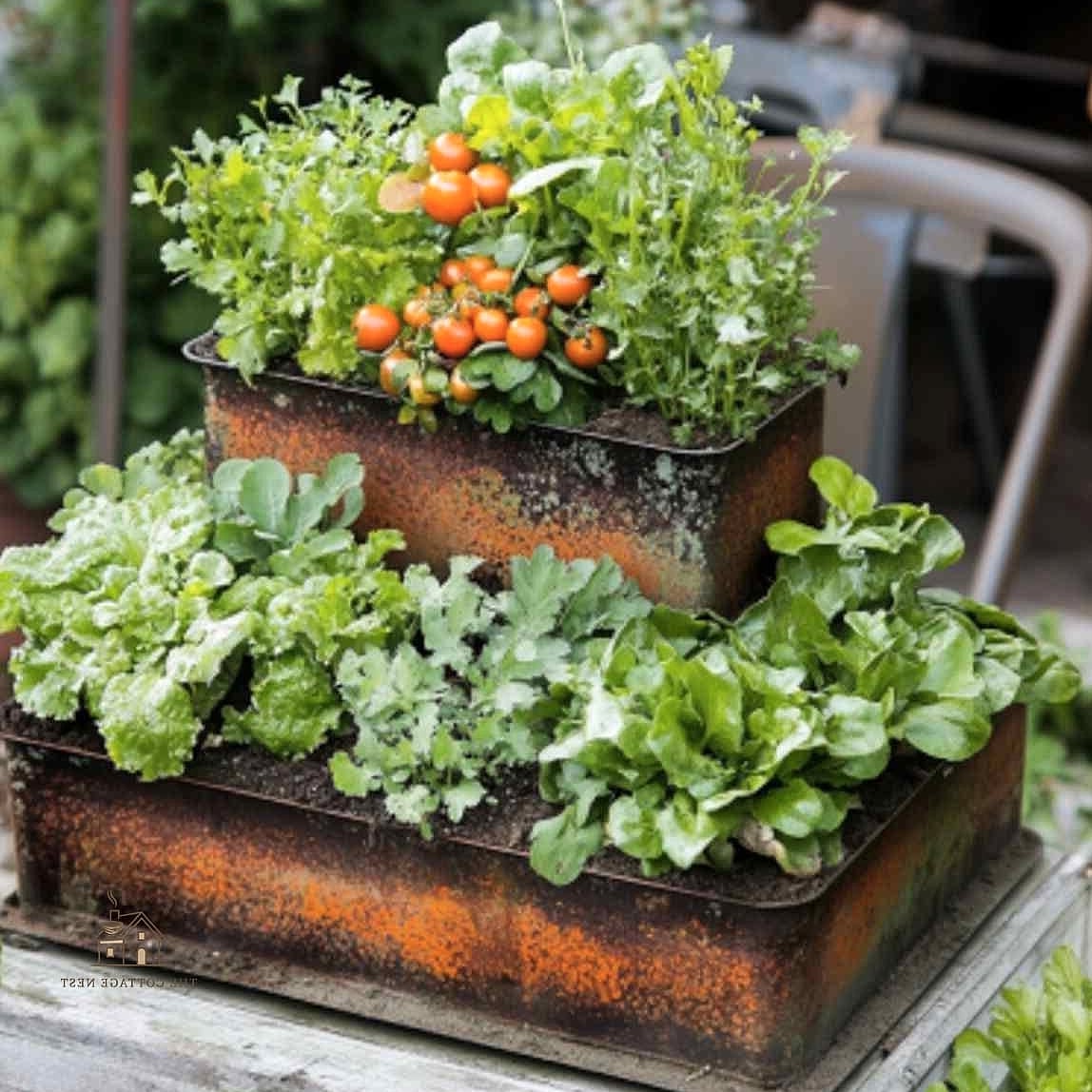 15 Stunning Garden Ideas For Small Spaces You'll Absolutely Love 8 Container Vegetable Garden