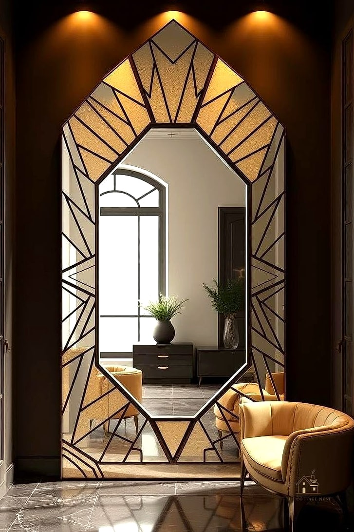 45 Creative Entryway Mirror Ideas That Will Inspire You 17 Convex Mirror for a Retro Look