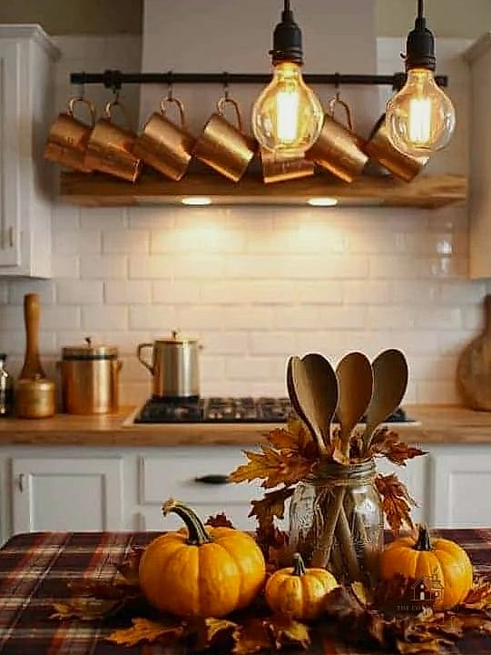 15 Brilliant Fall Kitchen Decor to Copy Right Now 12 Copper or Brass Kitchen Accessories