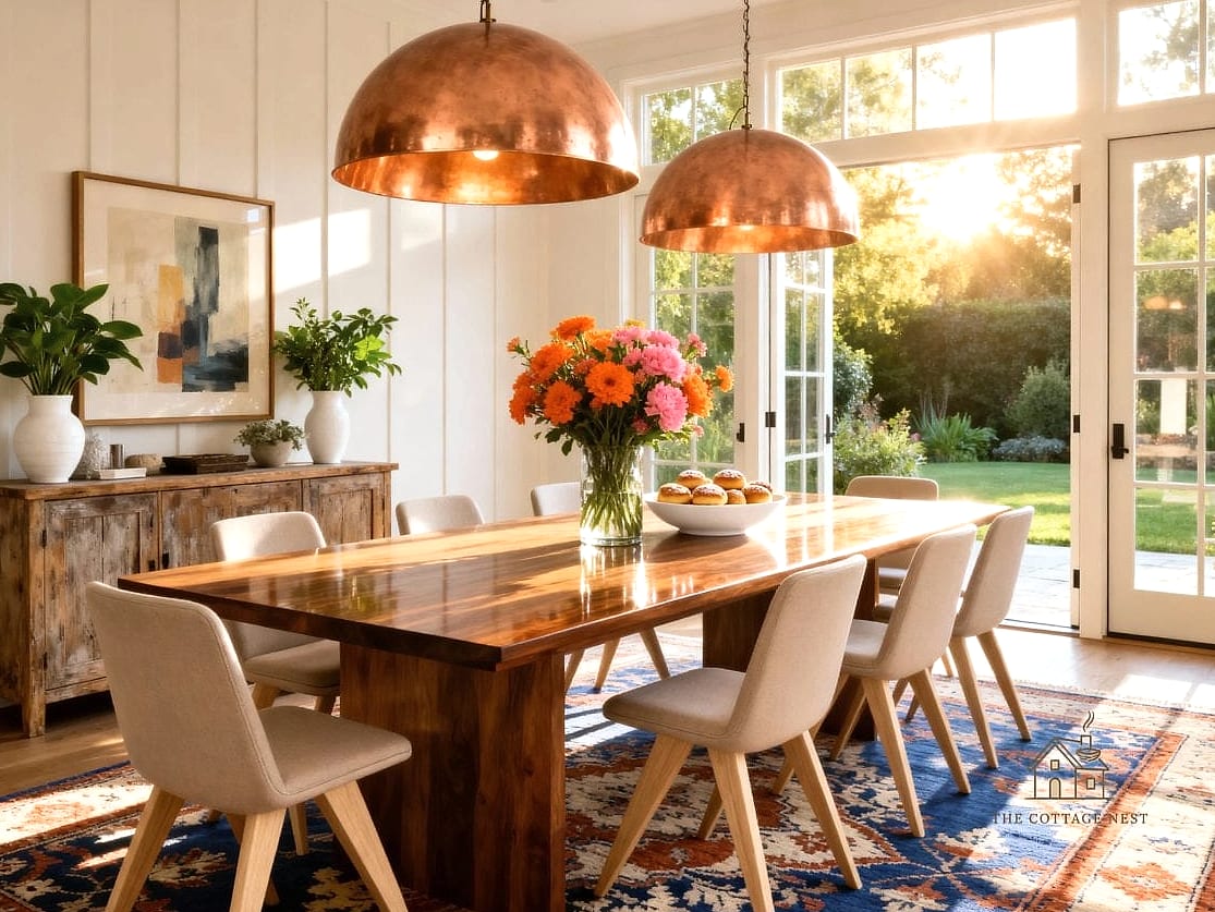 50 Cozy Dining Room Lighting Over Table Worth Pinning 40 Copper Dome Pendant Trio