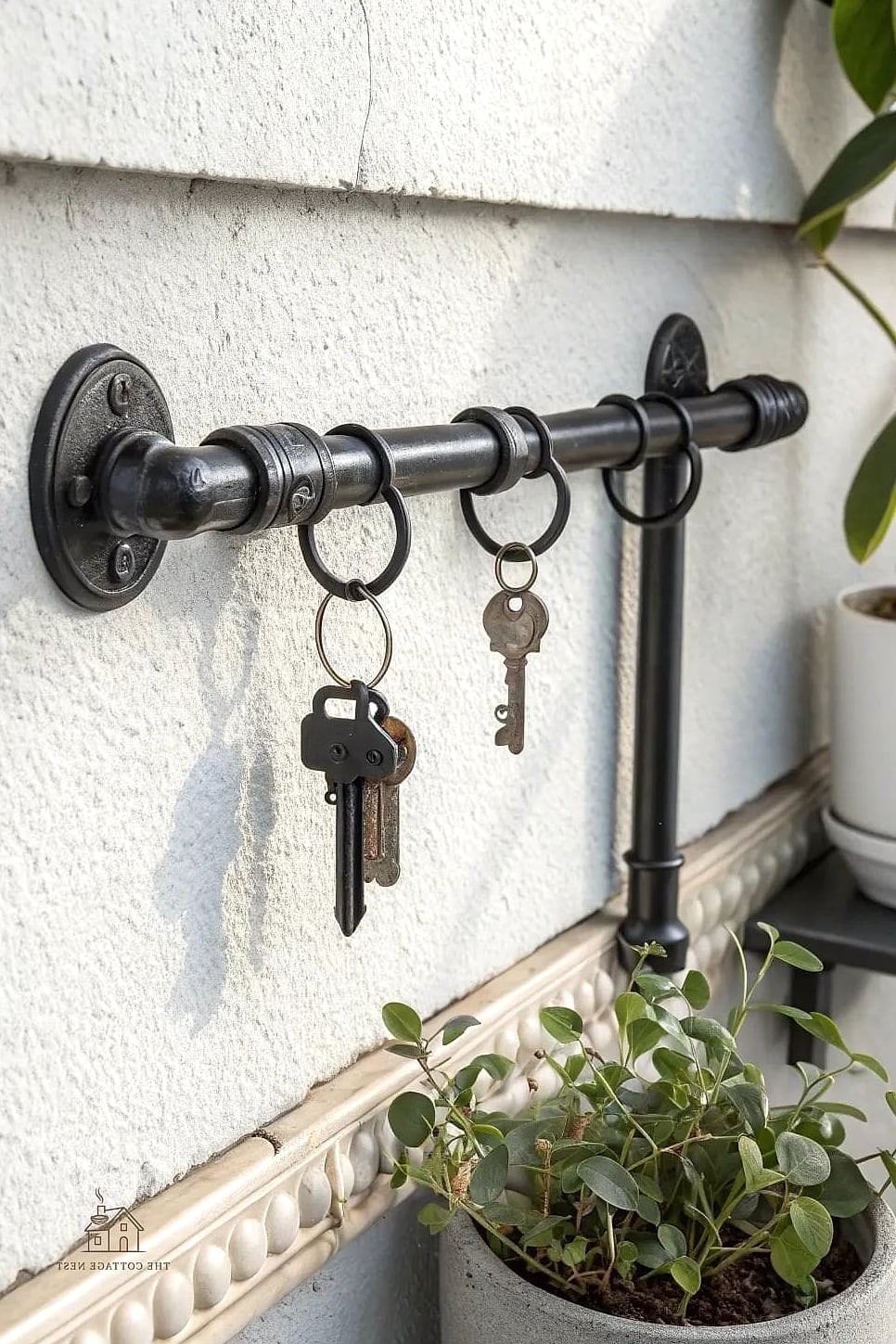 Copper Pipe Key Hooks