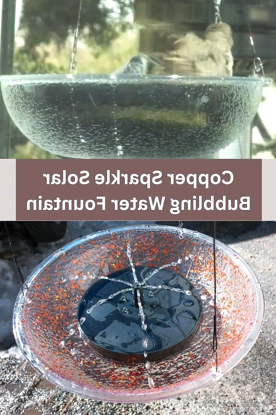 Copper Solar Fountain