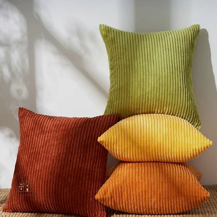 35 Stunning Fall Bedding You'll Absolutely Love 16 Corduroy Throw Pillows