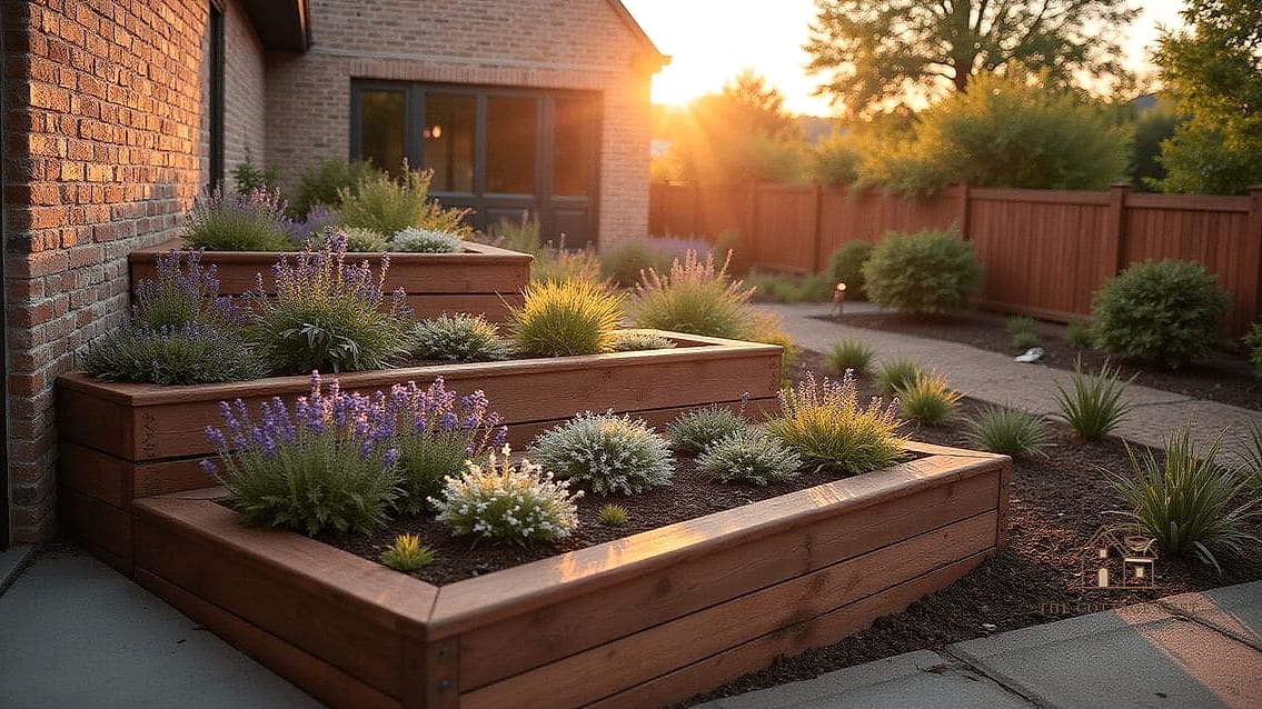 45 Stunning Corner Flower Bed Ideas You'll Absolutely Love 32 Corner Bed Framed by Brick Pavers