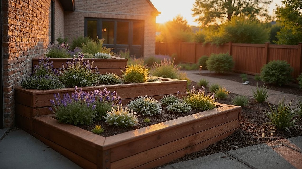 45 Stunning Corner Flower Bed Ideas You'll Absolutely Love 34 Corner Bed with a Bench Nook