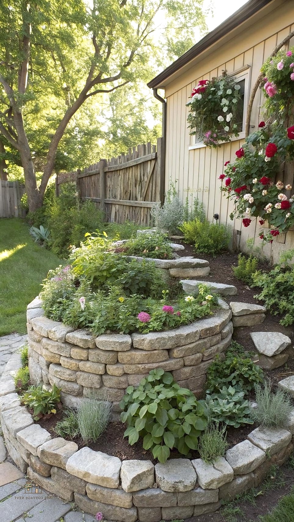 45 Stunning Corner Flower Bed Ideas You'll Absolutely Love 36 Corner Bed Along a Privacy Fence