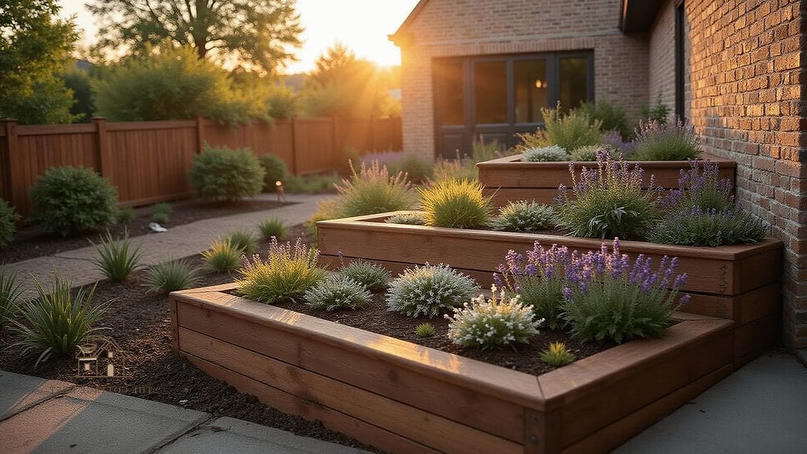 45 Stunning Corner Flower Bed Ideas You'll Absolutely Love 37 Corner Bed with a Dry Creek Bed Feature