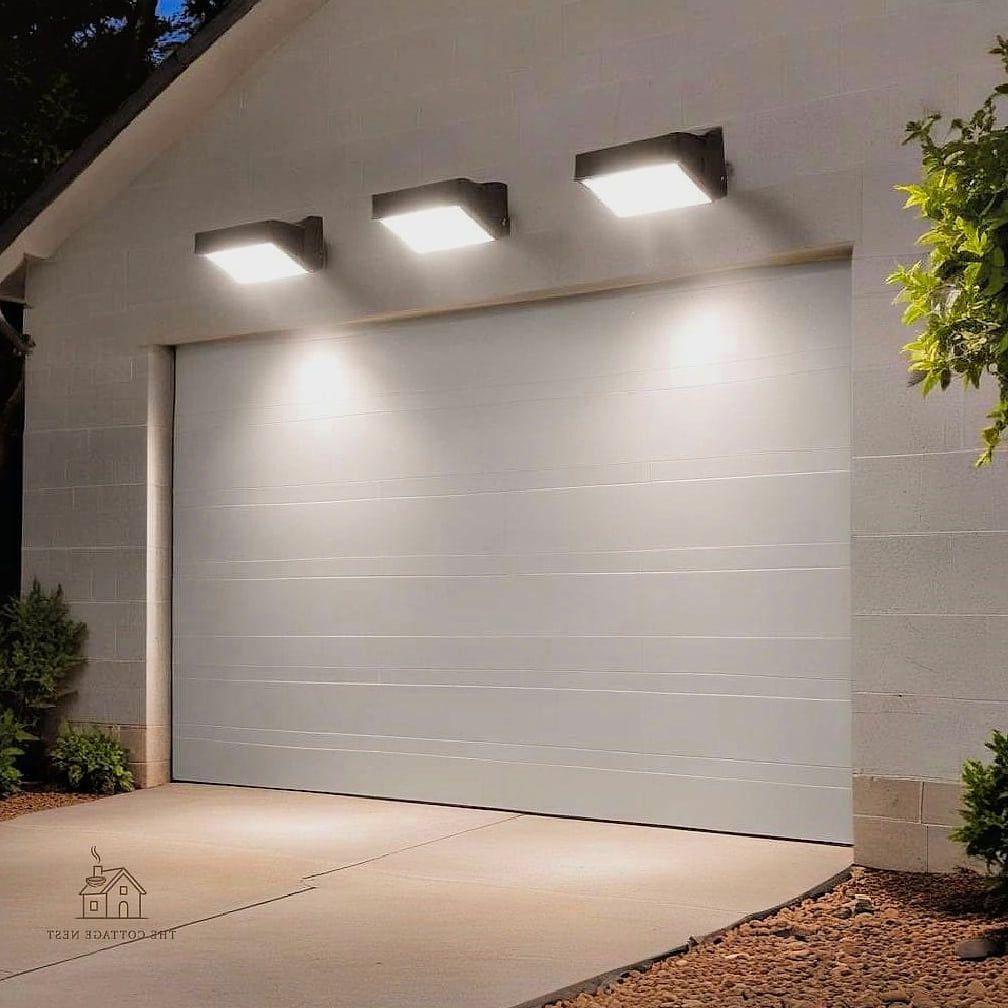 45 Stunning Garage Lighting Ideas You'll Absolutely Love 34 Corner Flood Lights